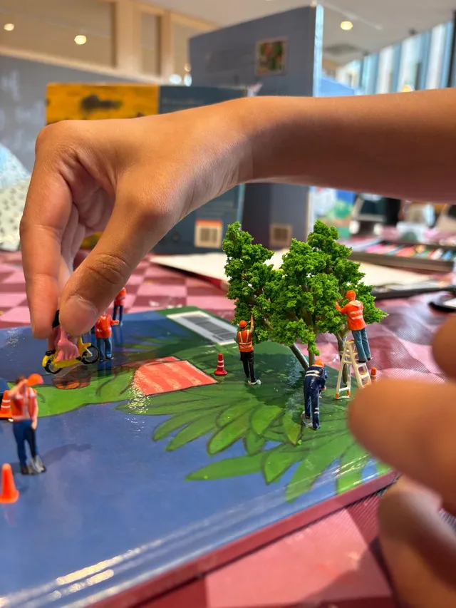 Foto van de workshop Verborgen wereld bieb