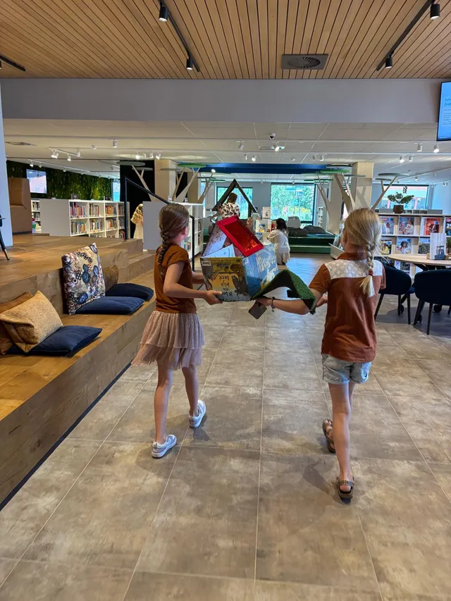 Foto van de workshop Verborgen wereld bieb