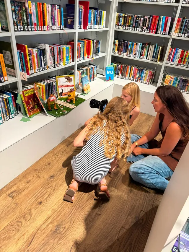 Foto van de workshop Verborgen wereld bieb